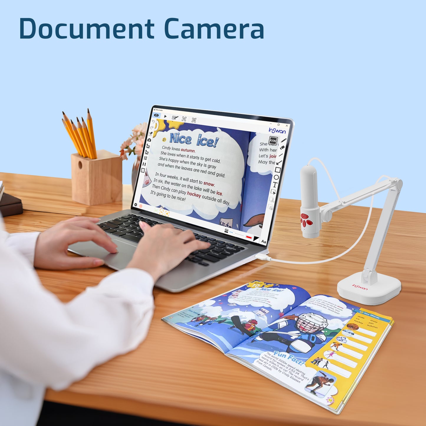 Inswan INS-3 Caméra de Document USB Amovible
